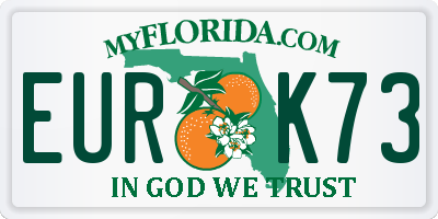 FL license plate EURK73