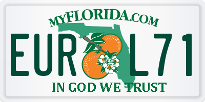 FL license plate EURL71