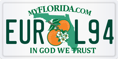 FL license plate EURL94