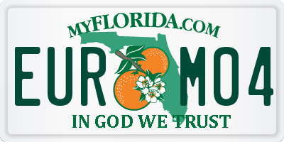 FL license plate EURM04