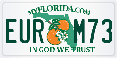 FL license plate EURM73