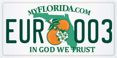 FL license plate EURO03