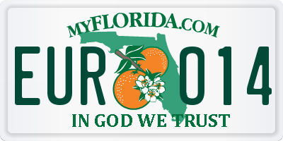 FL license plate EURO14