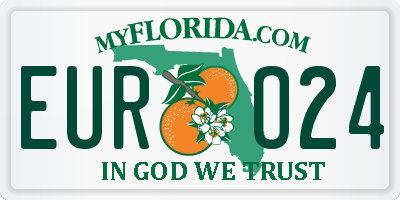 FL license plate EURO24