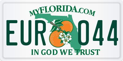 FL license plate EURO44