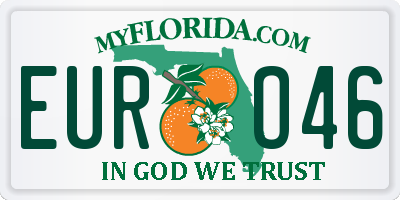 FL license plate EURO46
