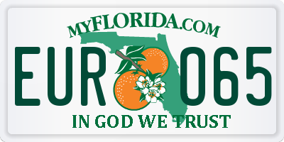 FL license plate EURO65