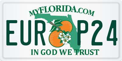 FL license plate EURP24