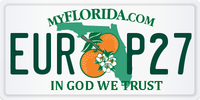 FL license plate EURP27