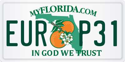 FL license plate EURP31