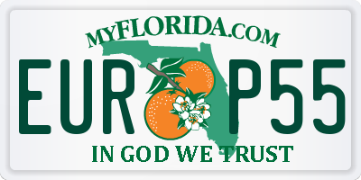 FL license plate EURP55