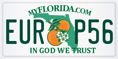 FL license plate EURP56