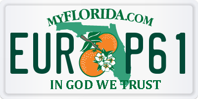 FL license plate EURP61