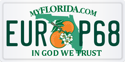FL license plate EURP68