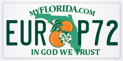 FL license plate EURP72