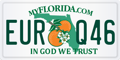 FL license plate EURQ46