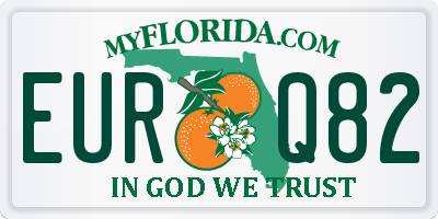 FL license plate EURQ82