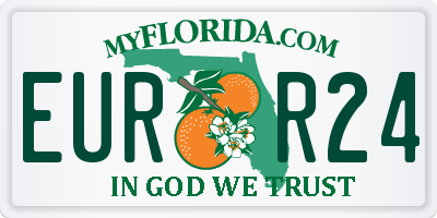 FL license plate EURR24