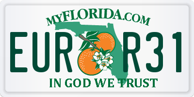 FL license plate EURR31