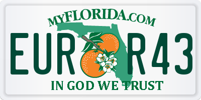 FL license plate EURR43