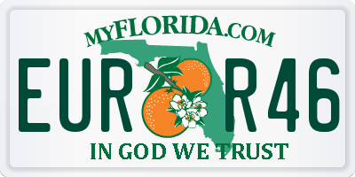 FL license plate EURR46