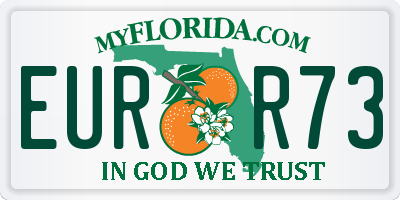 FL license plate EURR73