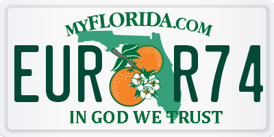 FL license plate EURR74
