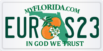 FL license plate EURS23