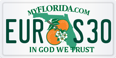 FL license plate EURS30