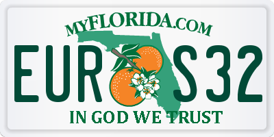 FL license plate EURS32