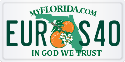 FL license plate EURS40