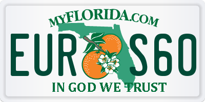FL license plate EURS60