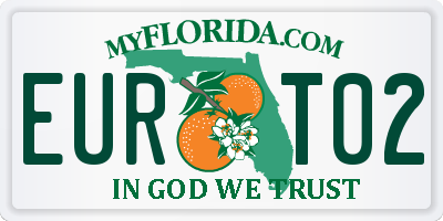 FL license plate EURT02