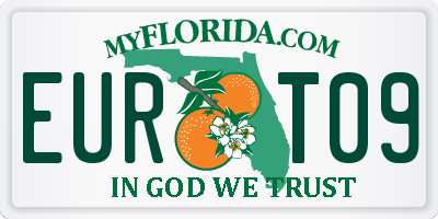 FL license plate EURT09
