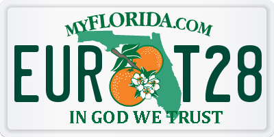 FL license plate EURT28