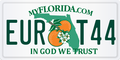 FL license plate EURT44