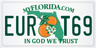 FL license plate EURT69