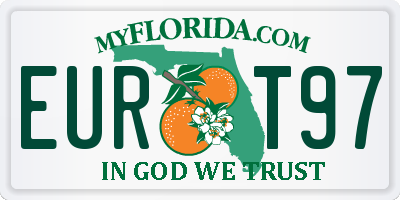 FL license plate EURT97
