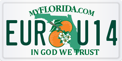 FL license plate EURU14