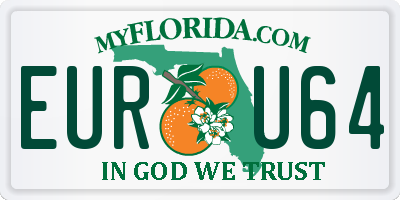 FL license plate EURU64