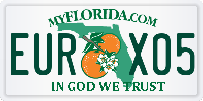 FL license plate EURX05