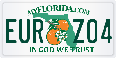 FL license plate EURZ04