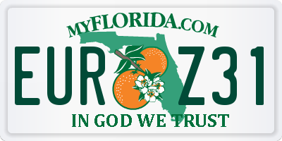 FL license plate EURZ31