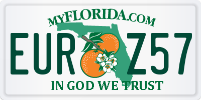 FL license plate EURZ57