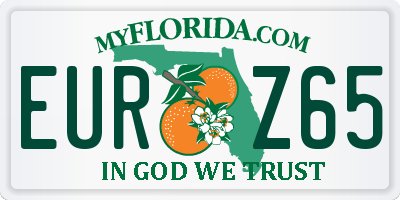 FL license plate EURZ65