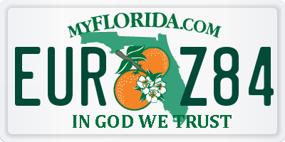 FL license plate EURZ84
