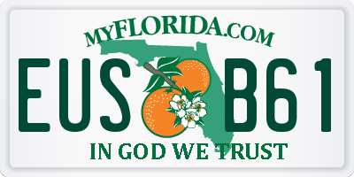 FL license plate EUSB61