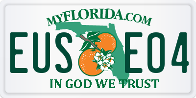 FL license plate EUSE04