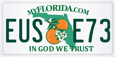 FL license plate EUSE73