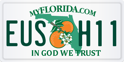 FL license plate EUSH11